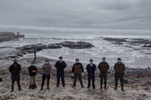 Autoridad Marítima organizó operativos de limpieza de borde costero en Lebu e Isla Mocha