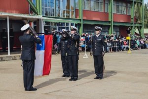 Soldados Infantes de Marina del Servicio Militar realizaron juramento a la Bandera