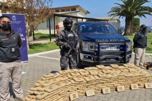 Incautan más de 1 tonelada y media de droga ingresada por vía marítima al país
