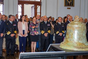 Campana original del Crucero ligero alemán S.M.S. “Dresden” será exhibida en el Museo Marítimo Nacional