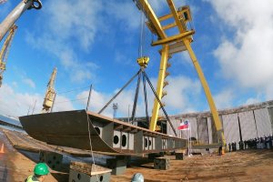 Primer bloque del Proyecto Escotillón IV fue puesto en grada Primer bloque del Proyecto Escotillón IV fue puesto en grada