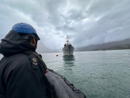 Lancha de Servicio General “Puerto Montt” efectuó patrullajes en el área de Hornopirén