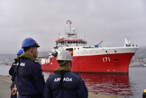 Buque Oceanográfico Polar de la Marina de Guerra de Perú BAP “CARRASCO" realiza visita operativa a Valparaíso 