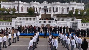 Estudiantes de la provincia de Concepción rindieron homenaje a los héroes de Iquique en la Base Naval Talcahuano