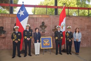 Donación de óleo y gorra del Almirante Miguel Grau Seminario por parte de Perú al museo Marítimo Nacional Donación de óleo y gorra del Almirante Miguel Grau Seminario por parte de Perú al museo Marítimo Nacional