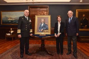 Armada de Chile recibe retrato del Teniente Ignacio Serrano Montaner Armada de Chile recibe retrato del Teniente Ignacio Serrano Montaner