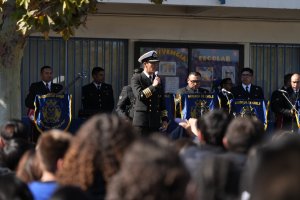 Delegación de la Armada de Chile visita colegio José Manuel Irarrázaval