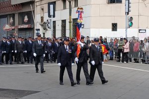 Personal en retiro de las Fuerzas Armadas desfila en honor a las Glorias Navales