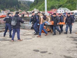 Segunda Zona Naval realiza simulacro de evacuación marítima en Caleta Tumbes