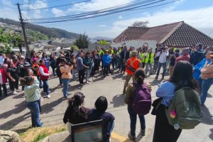 Dotaciones de la Guarnición Naval de Talcahuano participaron en el simulacro de evacuación por tsunami