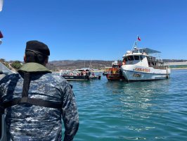 Autoridad Marítima apoya traslado solidario vía marítima ante emergencia en la zona de Talcahuano