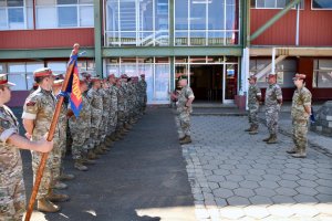 Contraalmirante IM Daniel Opazo realizó revista a unidades y reparticiones del Fuerte O’Higgins