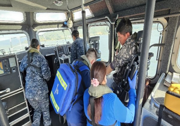 Capitanía de Puerto de Corral activó protocolo de evacuación médica para socorrer a tripulante