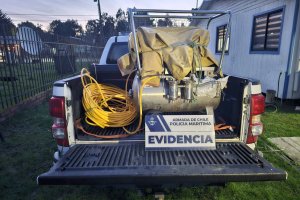 Policía Marítima de Valdivia incautó 190 kilos de recursos marítimos en caleta Mehuín